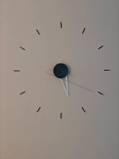 Customer photo review of Wall Clock Art Decorate Mute