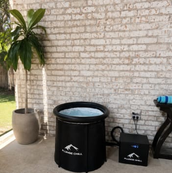 Customer photo review of Cold Plunge Tub with Chiller