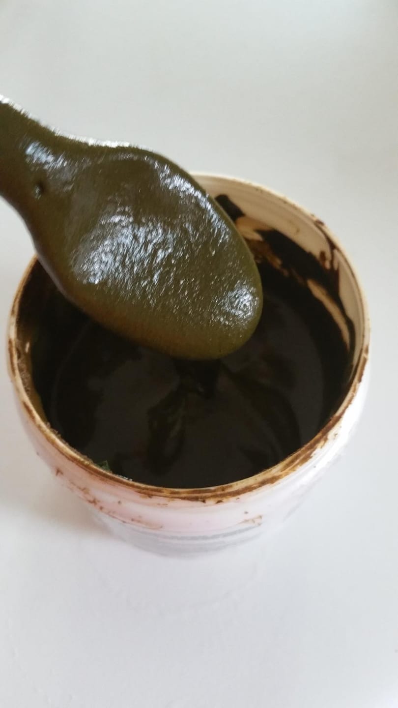 Customer photo review of Nutri Glow Organic Indigo Powder