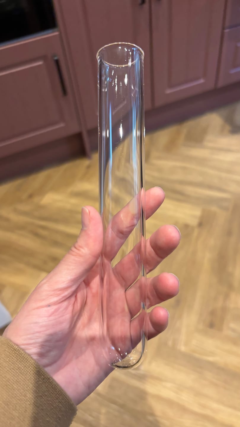 Customer photo review of Pure Quartz Test Tube