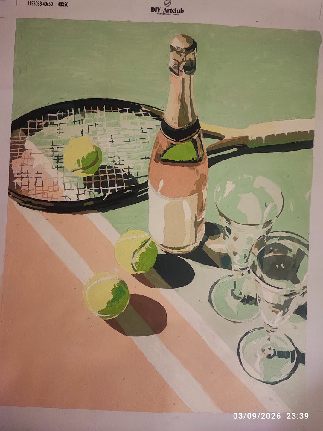 Customer photo review of Between Matches | Paint by Number