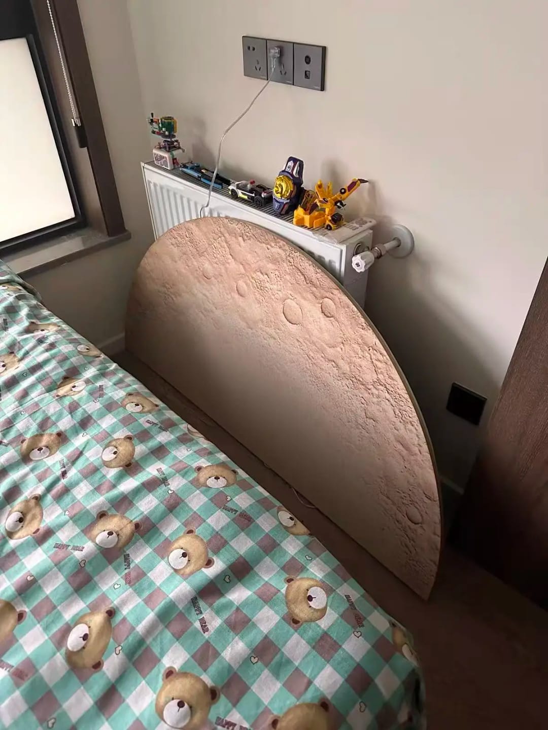 Customer photo review of Moon Sandstone Mural Light