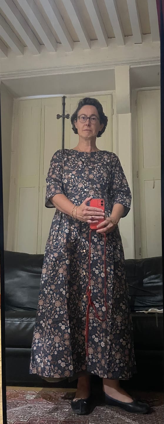 Customer photo review of Robe Diane - Coton feuillages