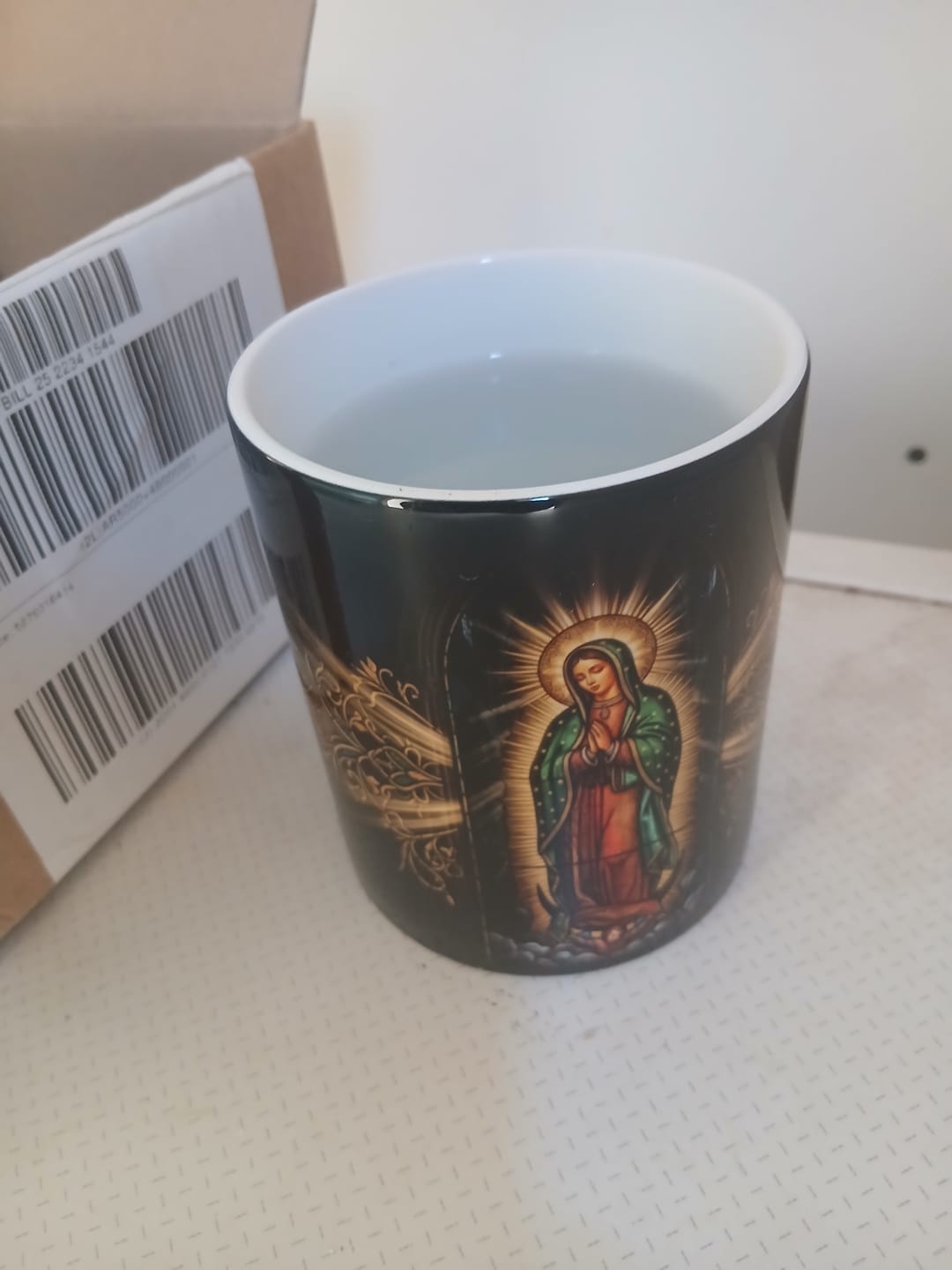 Customer photo review of Taza reveladora Virgen de Guadalupe