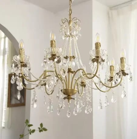 Customer photo review of French Pearl Candle Chandelier