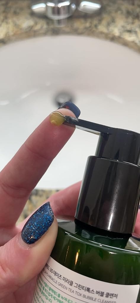 Customer photo review of Some By Mi Green Tea Tox Bubble Cleanser 120g