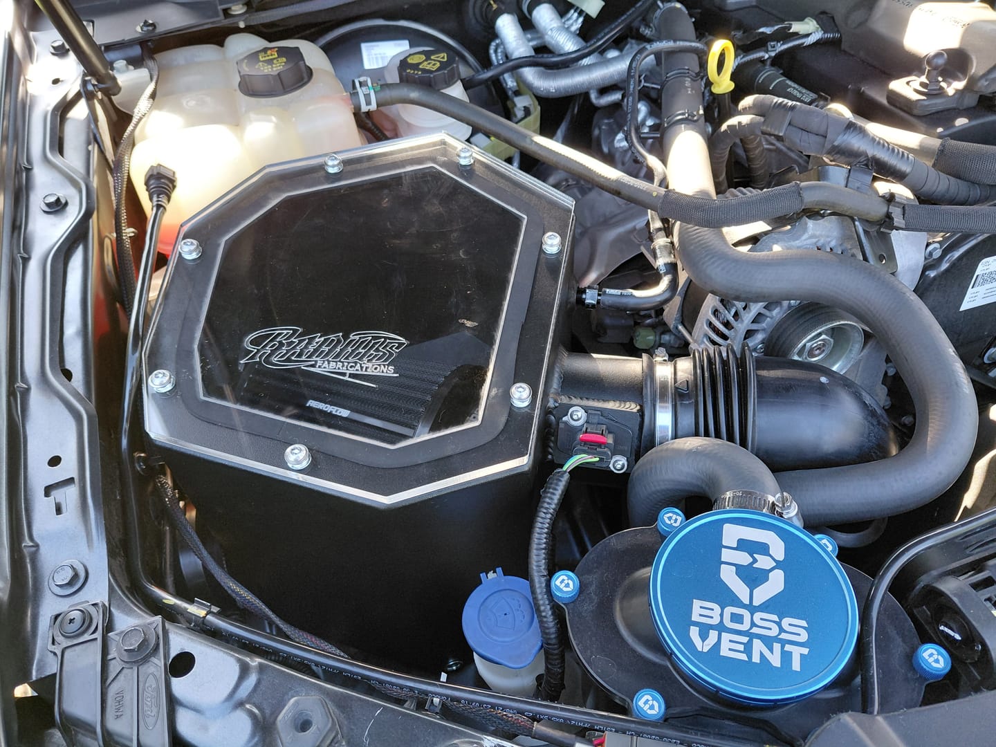 Customer photo review of Custom Air box to suit Ford PX Ranger  pod filter style