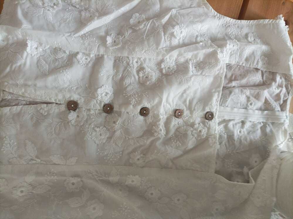 Customer photo review of Ninonine "Seraphina" | Embroidered Eyelet Square-Neck Top