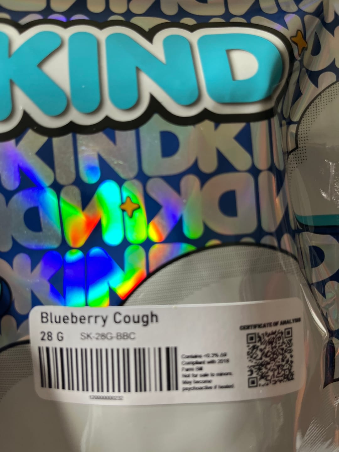 Customer photo review of Blueberry Cough - 28 Grams - Sativa