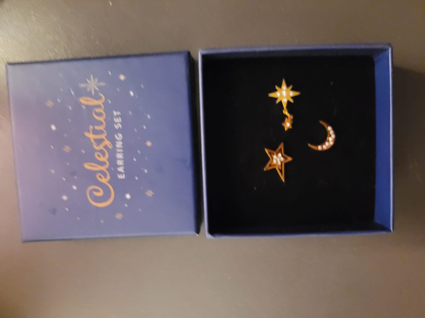 Customer photo review of Mystisches Ohring 3er Set – Stern, Mond & Magie