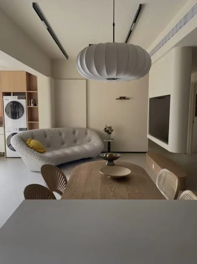 Customer photo review of Silk Pumpkin Pendant Lamp