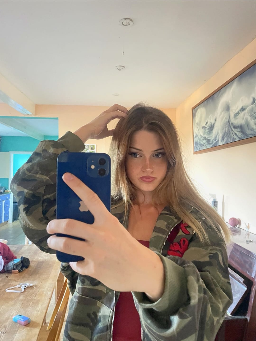 Customer photo review of Aelfric Eden Camo Zip Up Hoodie