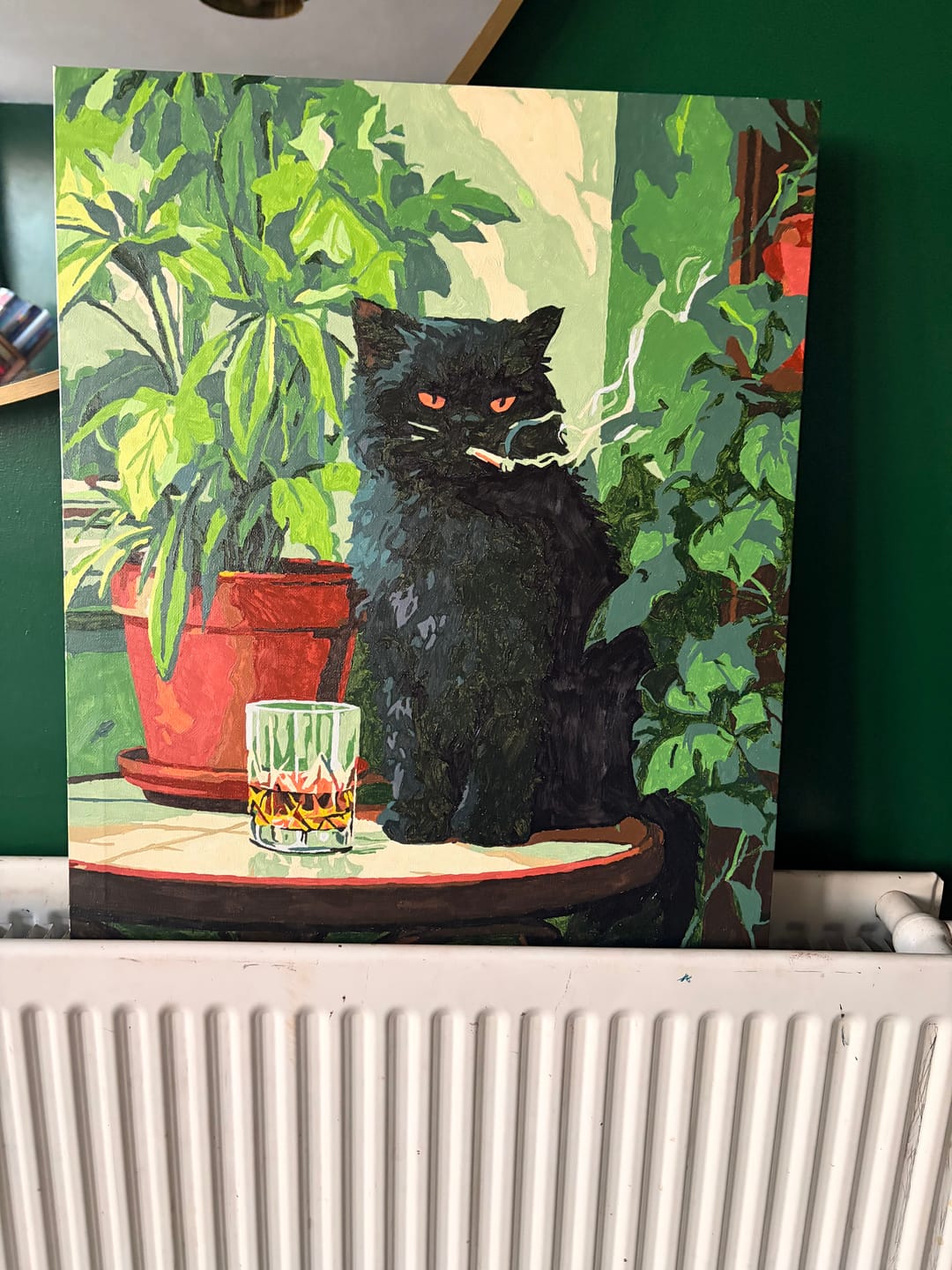 Customer photo review of Grumpy cat | Paint by Number