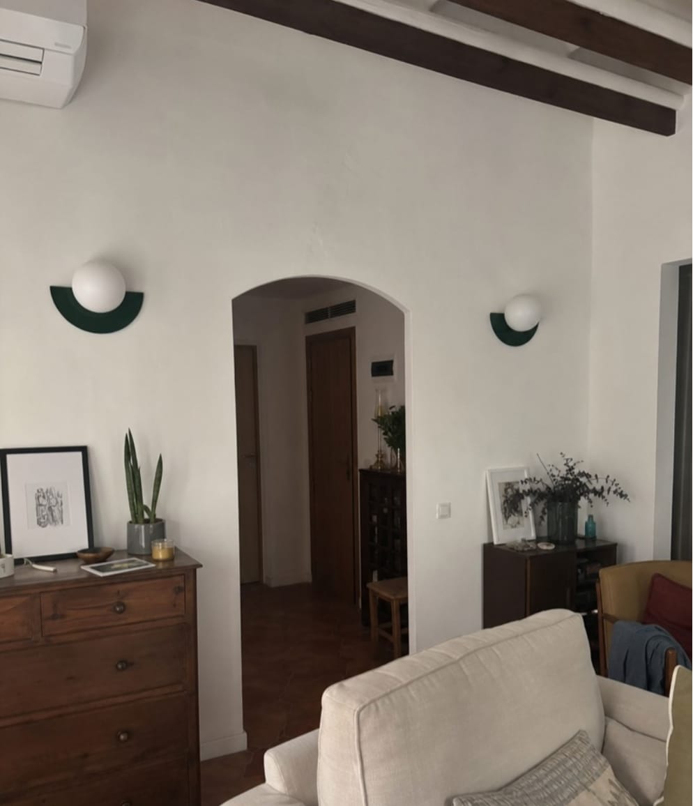 Customer photo review of Sol Aurora Half Moon Wall Light | Modern Backlit LED Crescent Sconce for Living Room