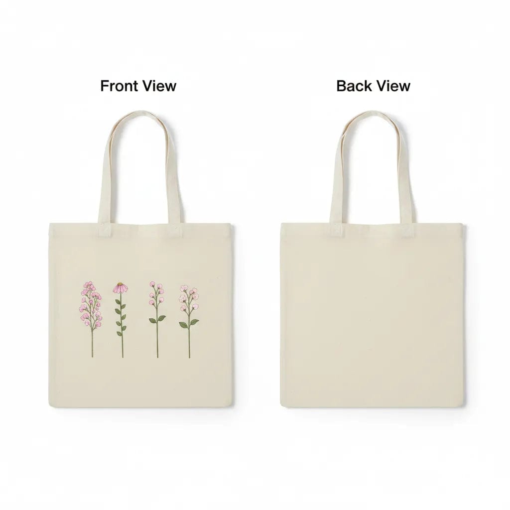 Customer photo review of Wrapzy Pink Wildflower Tote Bag