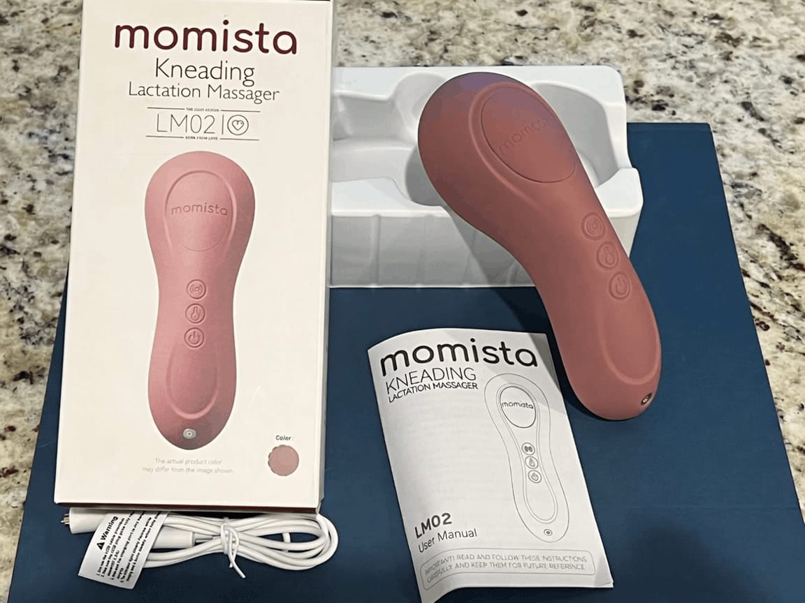 Customer photo review of MamaRelief – Stillmassager mit Wärme & Vibration