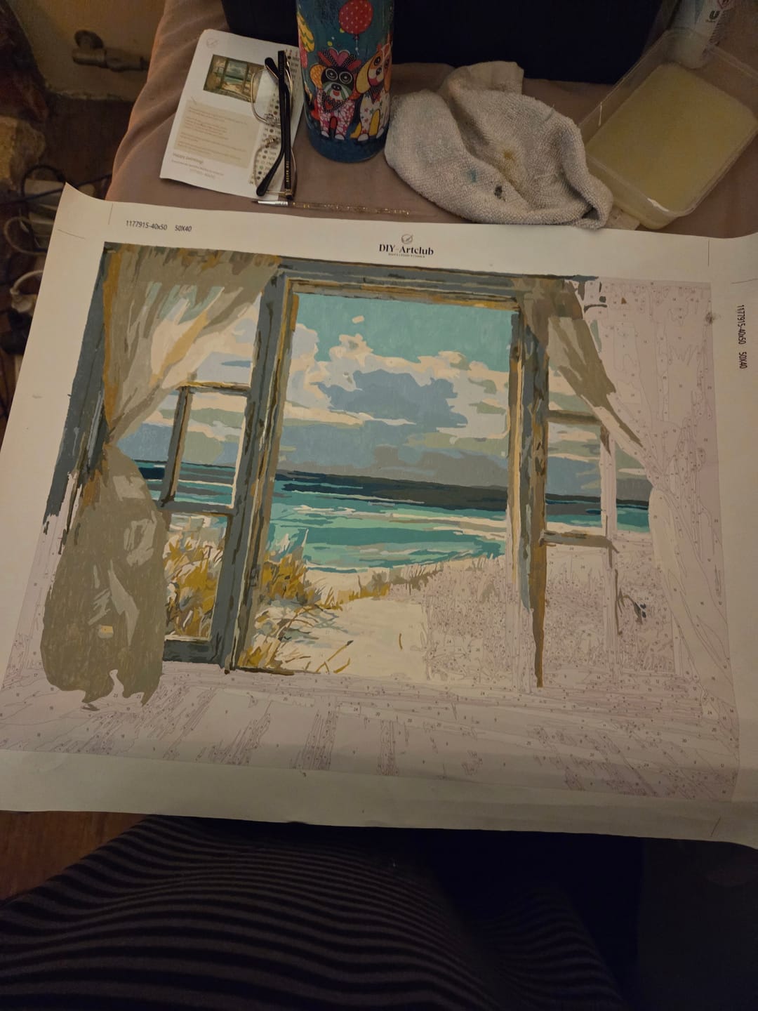 Customer photo review of Whispers of the Shore | Paint by Number