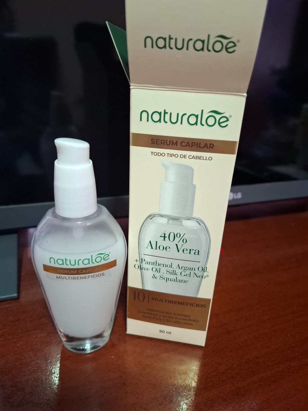 Customer photo review of Serum Capilar Multibeneficios 50Ml