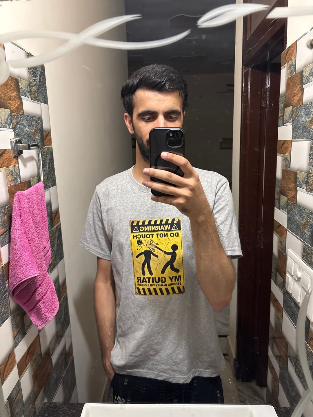 Customer photo review of Do Not Touch My Guitar | Unisex T-shirt