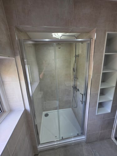 Customer photo review of Ralus6 Sliding Shower Door 1850 x 1000mm - Chrome