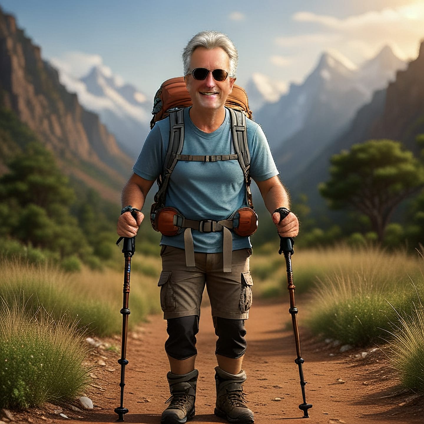 Customer photo review of Wanderstöcke Rugova Pro 3 faltbar & höhenverstellbar – Leicht & stabil