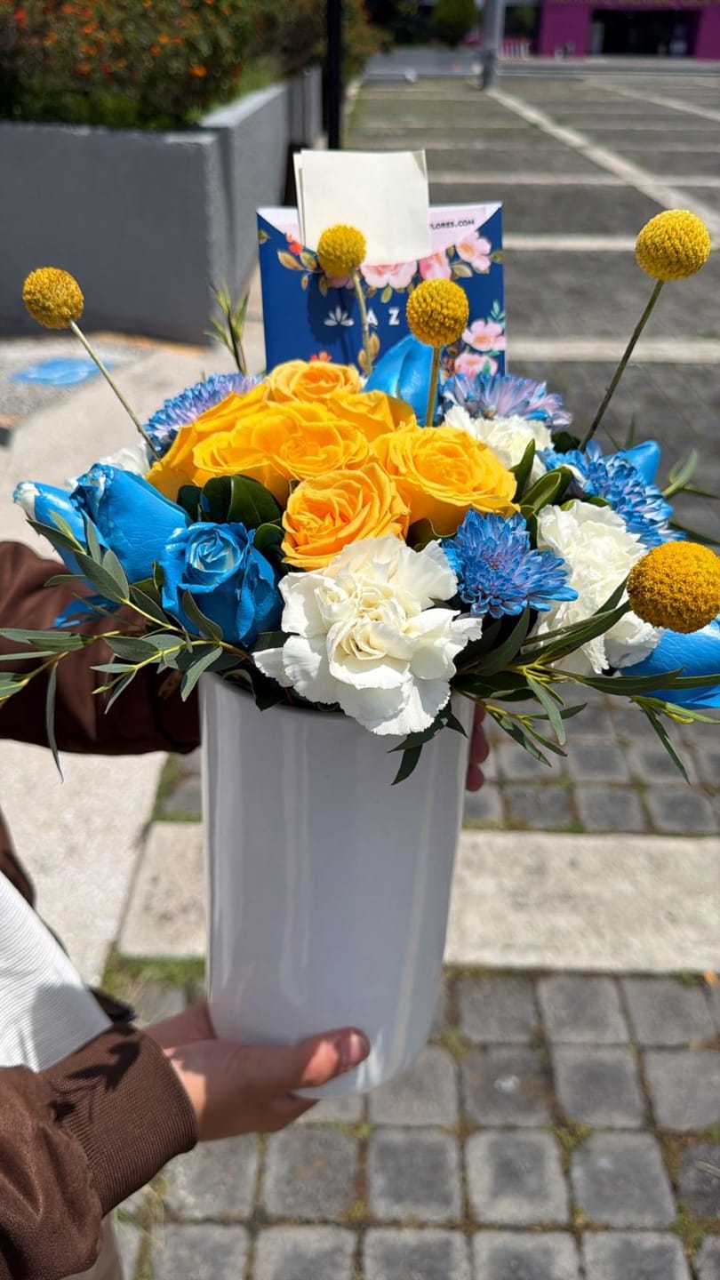 Customer photo review of Noche Estrellada - Rosa Amarilla, Rosa Azul y Moreliana Azul