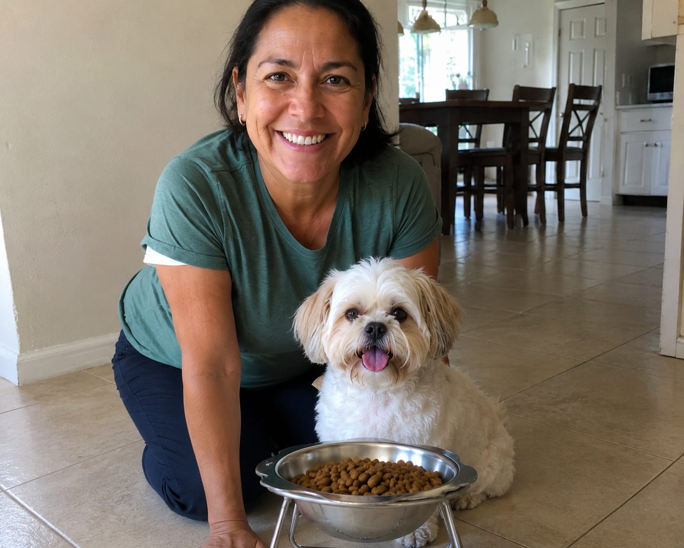 Customer photo review of Somnair™ Elevated Dog Bowl