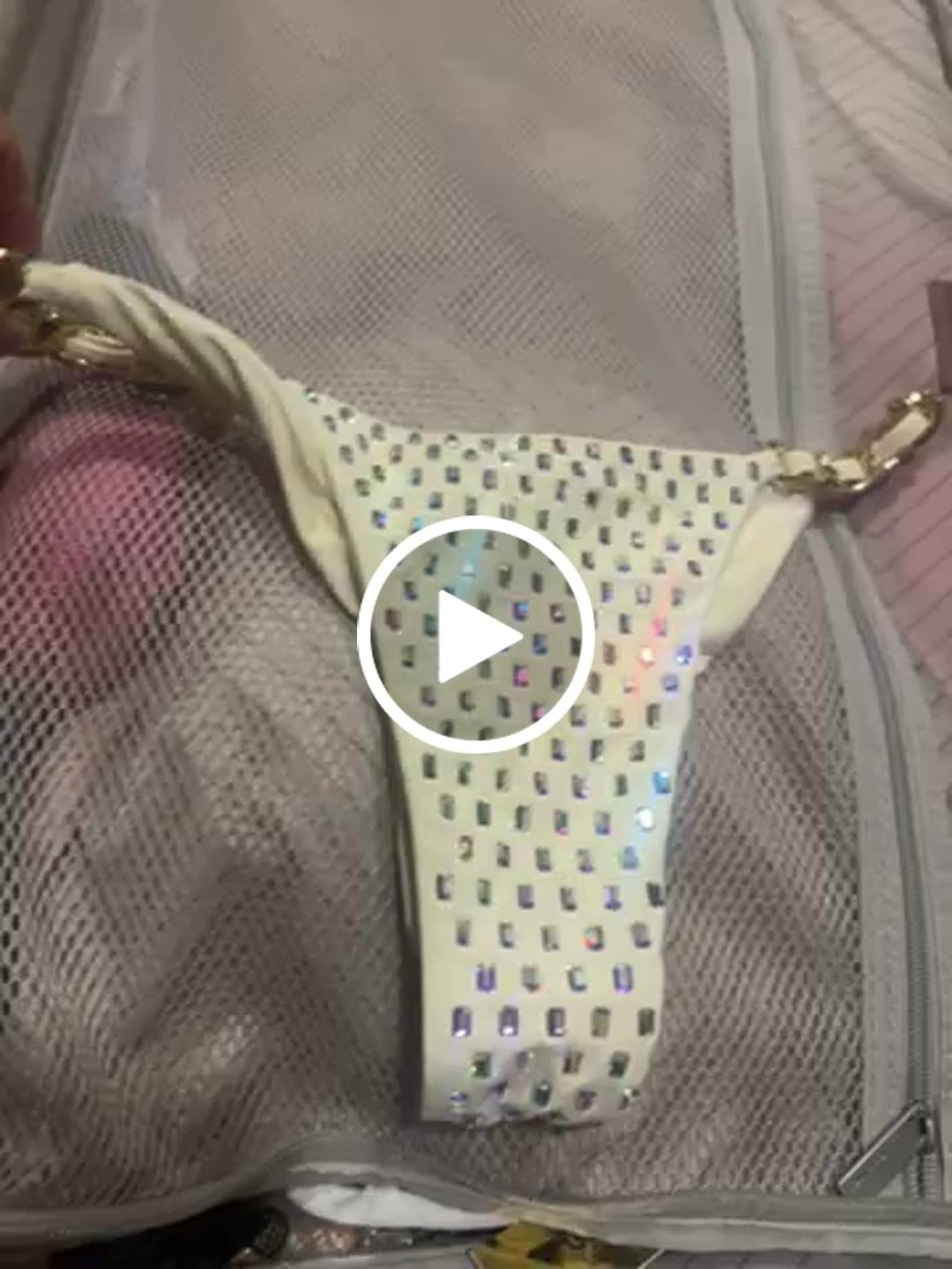 Customer video review of Ivory Bijou Shine Bottom