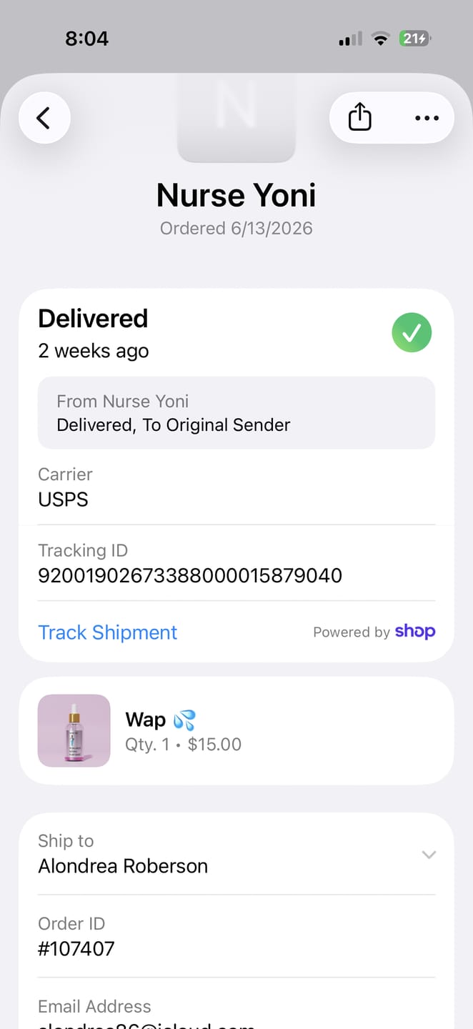 Customer photo review of Inner Harmony