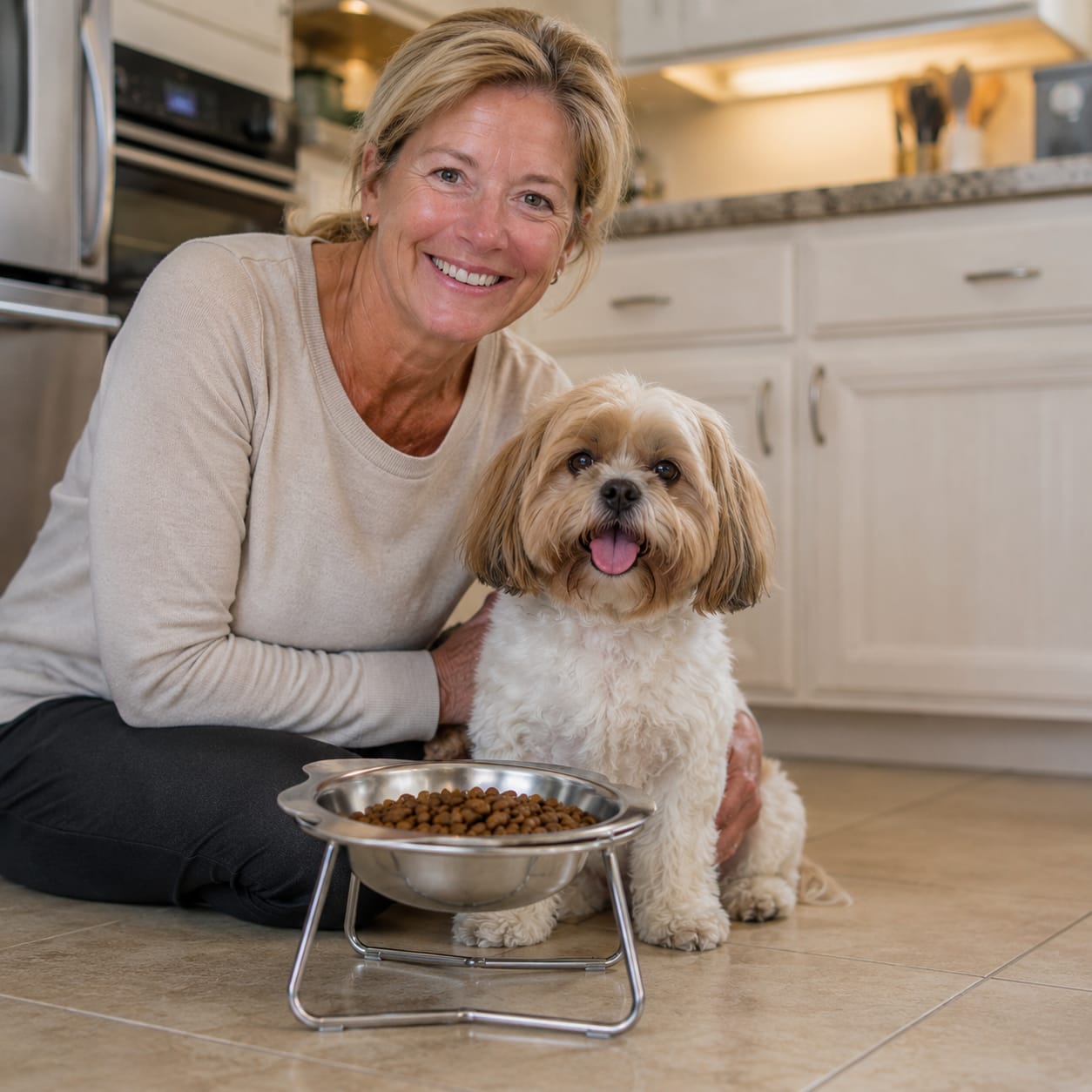 Customer photo review of Somnair™ Elevated Dog Bowl