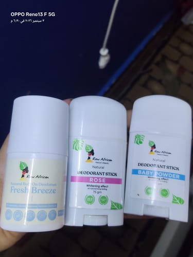 Customer photo review of Baby Powder Natural Deodorant