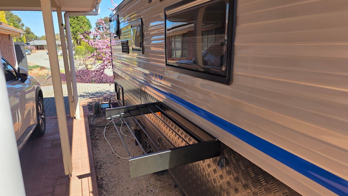 Customer photo review of Caravan Wall Mounted Drying Rack - Foldable Indoor and Outdoor