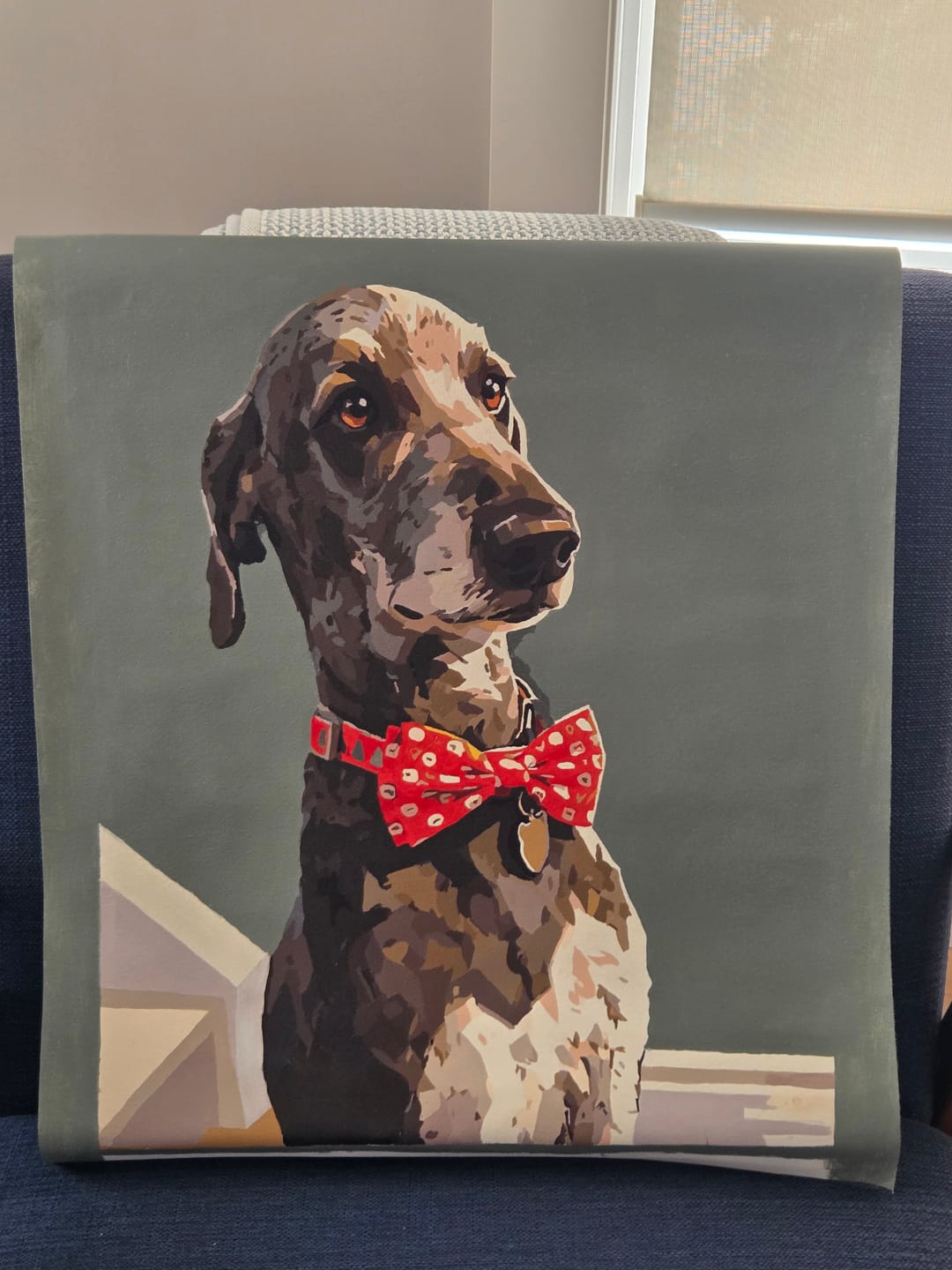 Customer photo review of Custom Paint By Numbers Kit