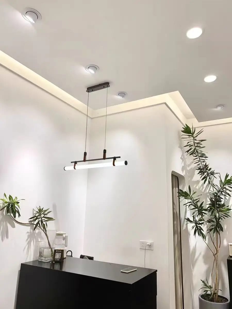 Customer photo review of Long Tube Dining Pendant