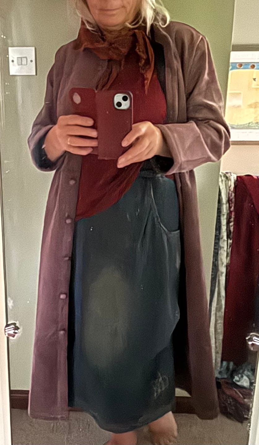 Customer photo review of Plus Size Winter Thicken Warm Corduroy Dress Coat
