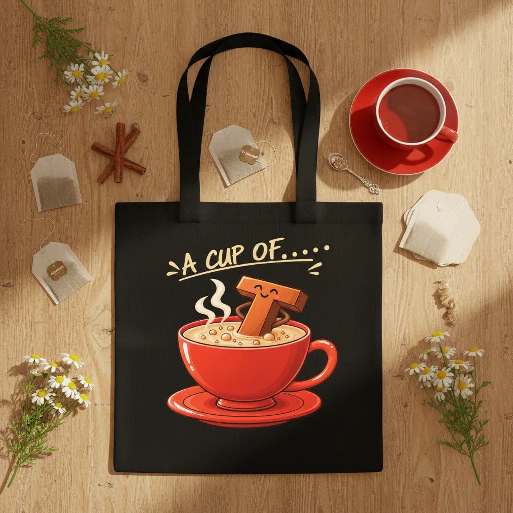 Customer photo review of Wrapzy Black Print Canvas Tote Bag