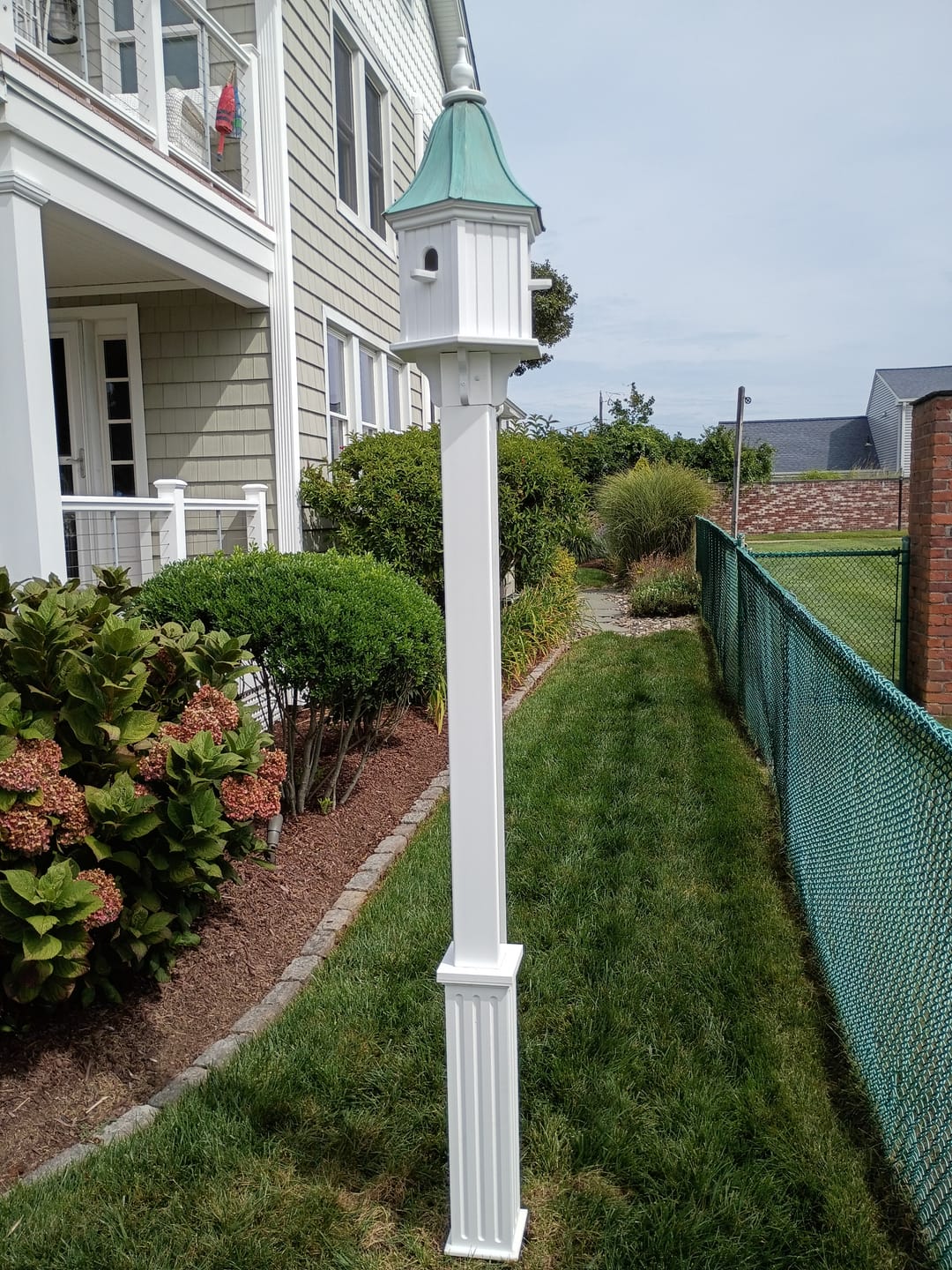 Customer photo review of Bell Hex Copper Roof  Birdhouse