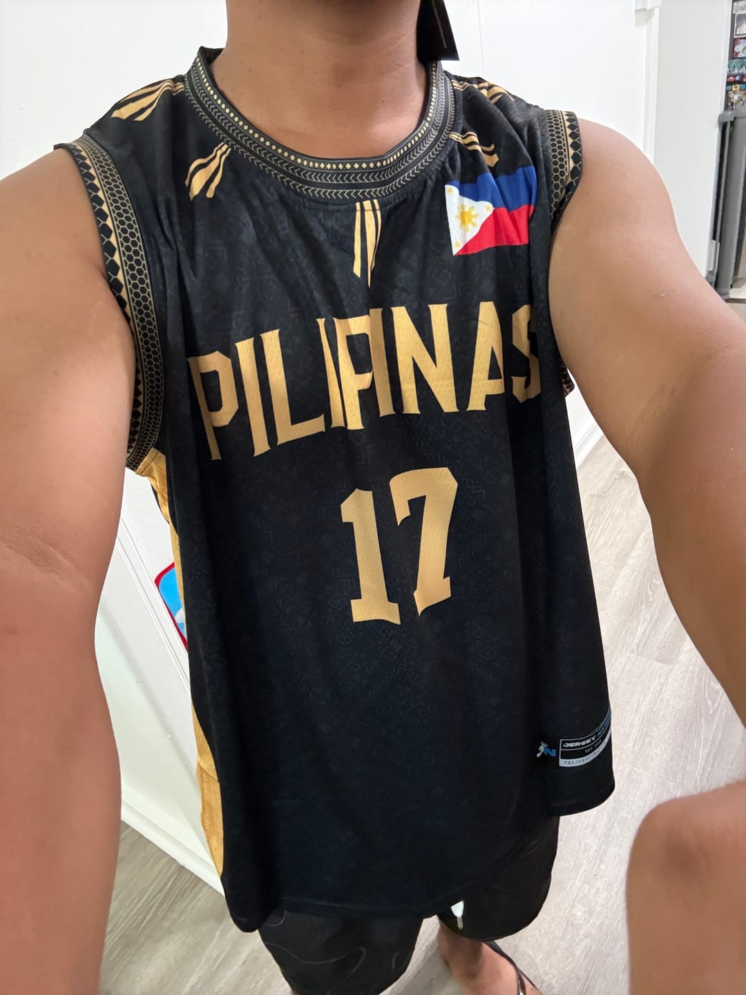 Customer photo review of Philippines 'Luzviminda' Custom Basketball Jersey