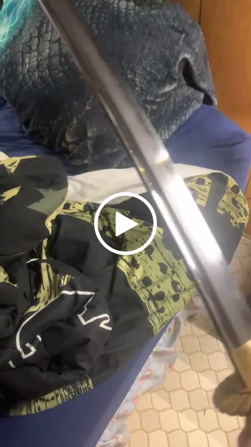 Customer video review of Custom-Made Katana