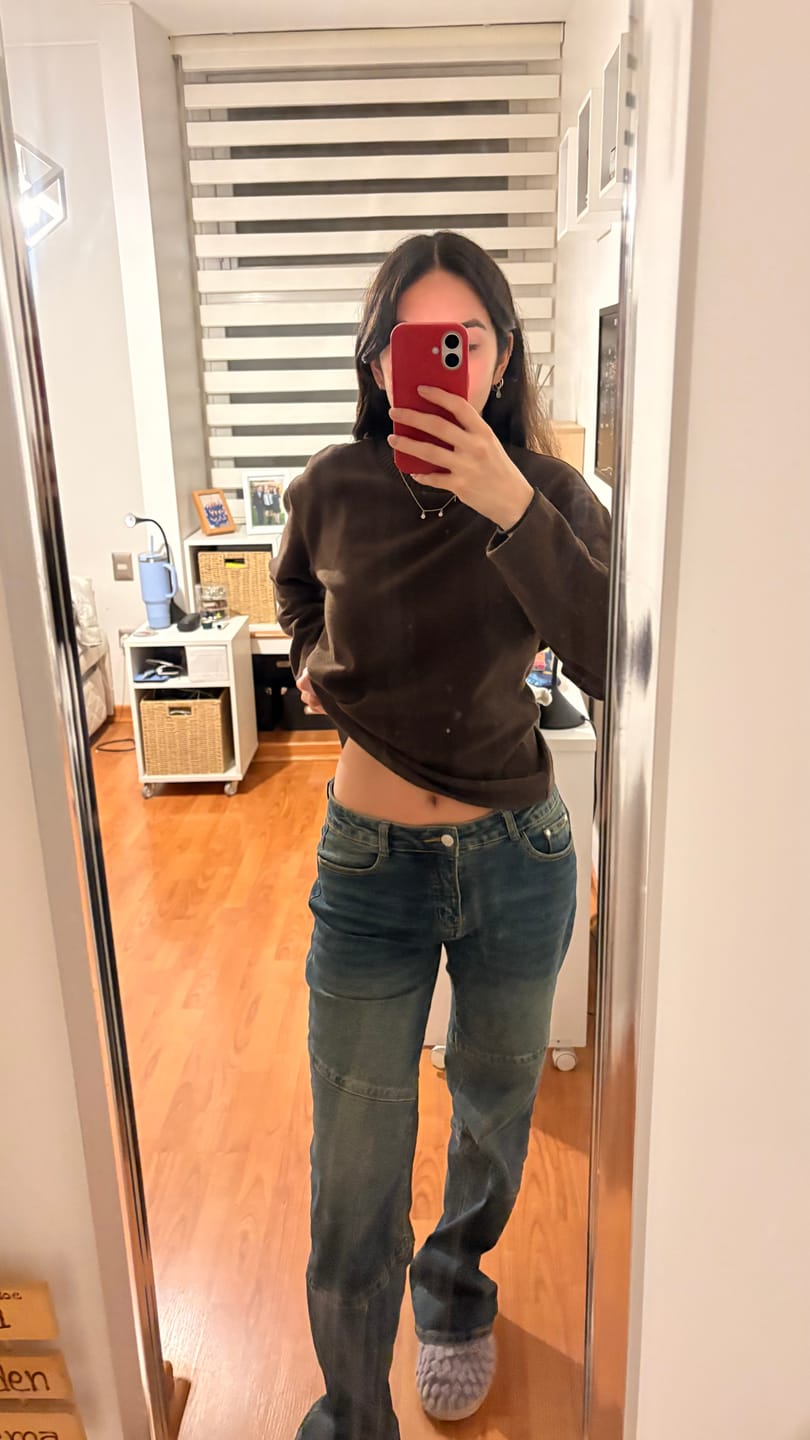 Customer photo review of Pantalón Costuras Dark Blue