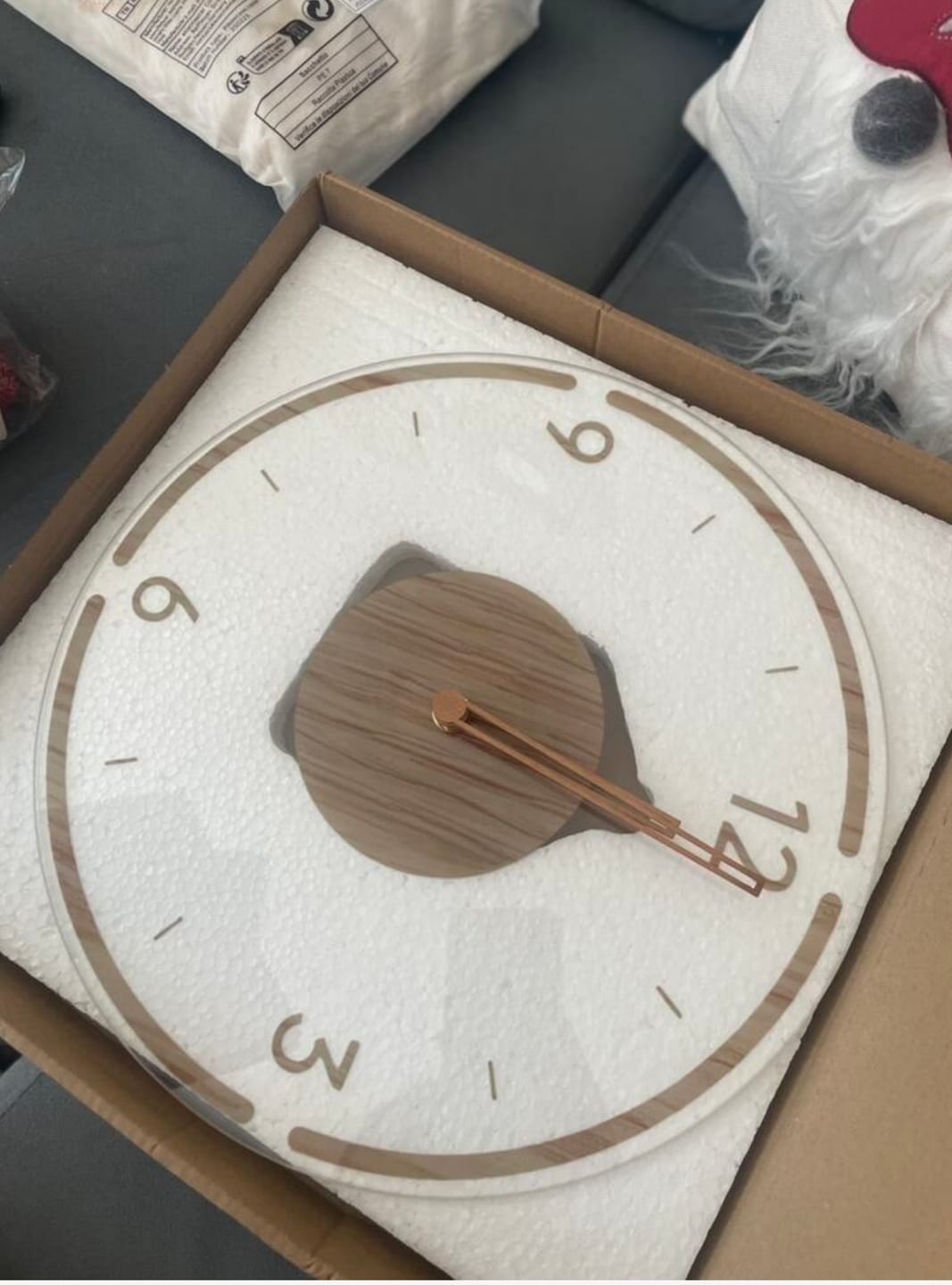Customer photo review of Sol Nordic Silent Wall Clock | Modern Minimalist Quartz Wall Clock for Living Room
