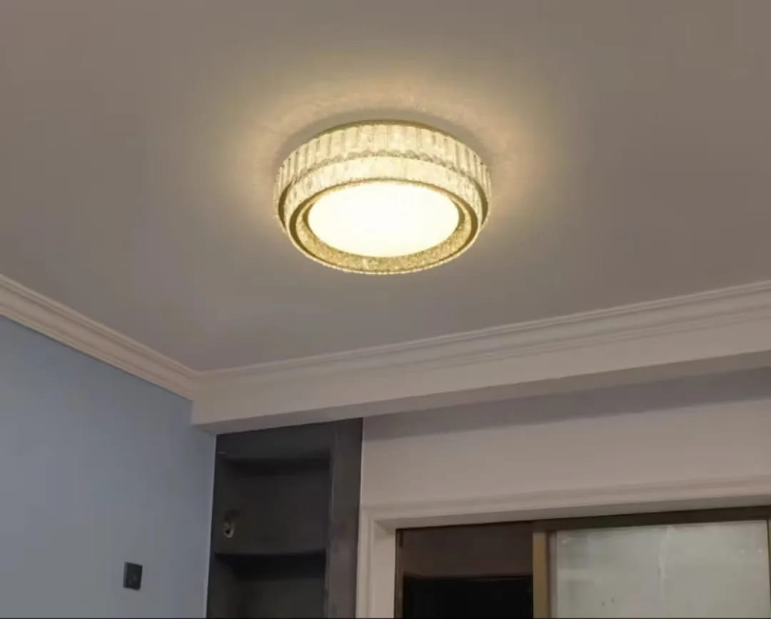 Customer photo review of Gold K9 Crystal Chandelier