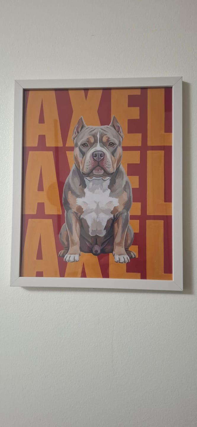 Customer photo review of Big Name - Personalised Poster