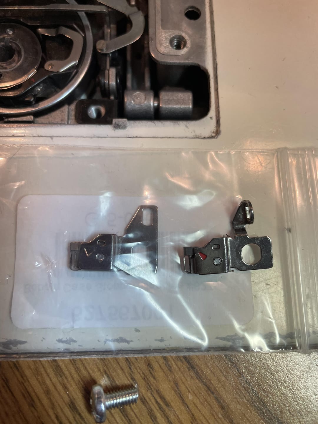 Customer photo review of Bobbin Case Stopper, Janome #627567001
