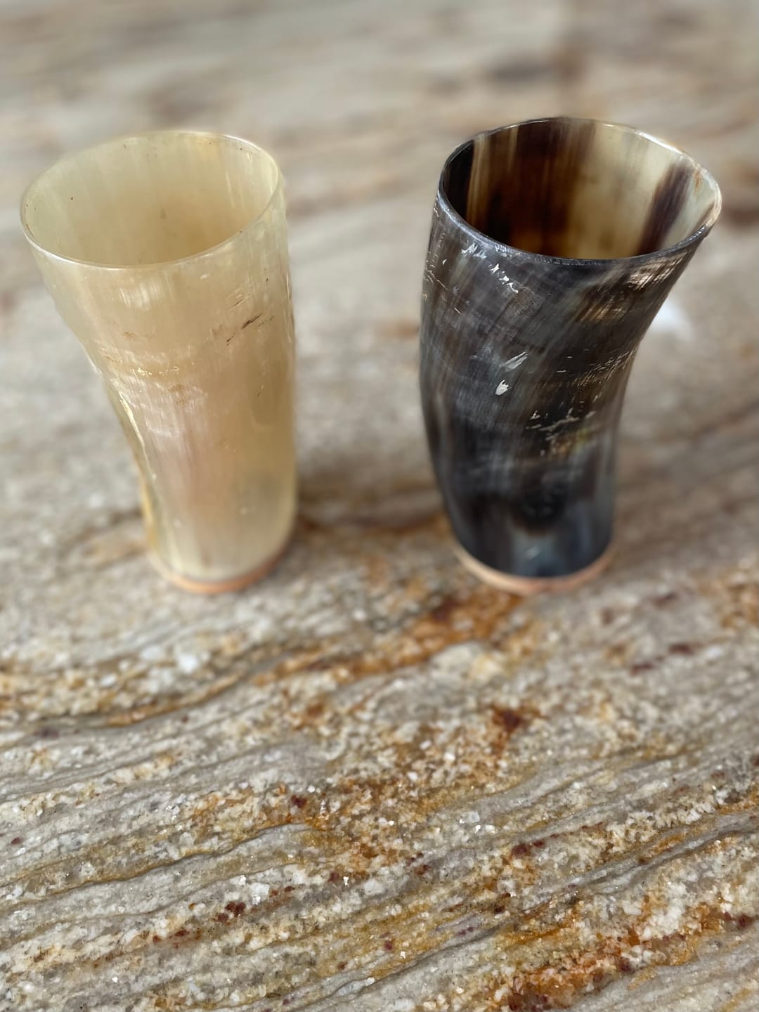 Customer photo review of Natural Viking Horn cup