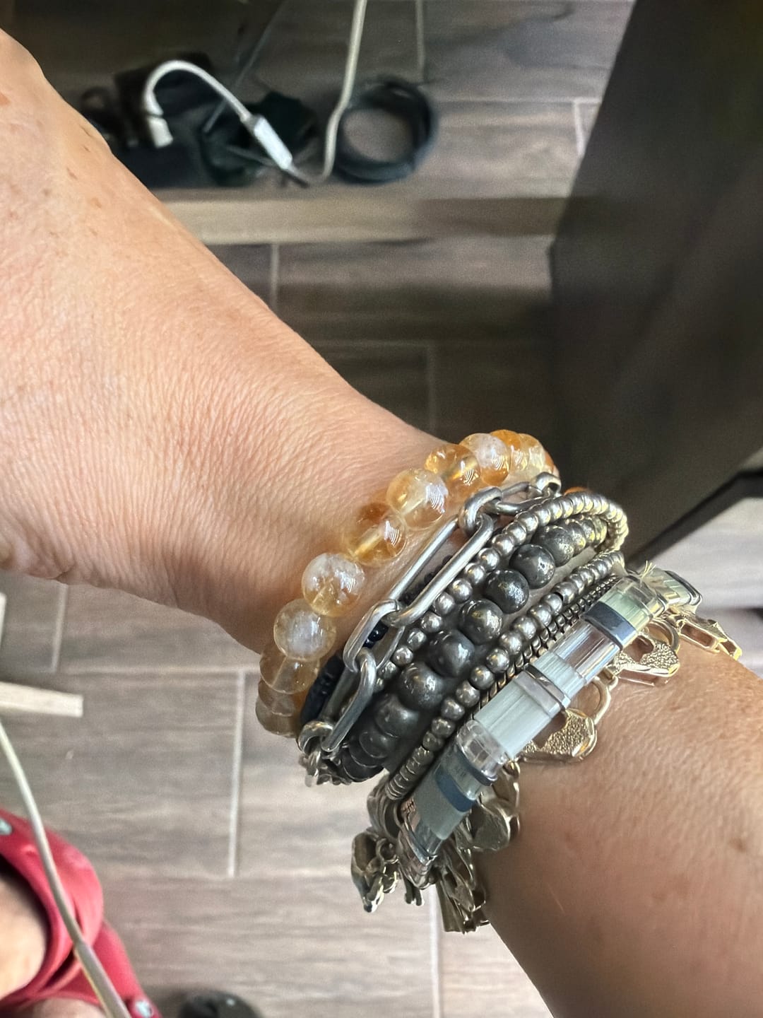 Customer photo review of Pulsera de Citrino (6 mm)