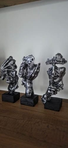 Customer photo review of Silent Trio Mini Sculptures
