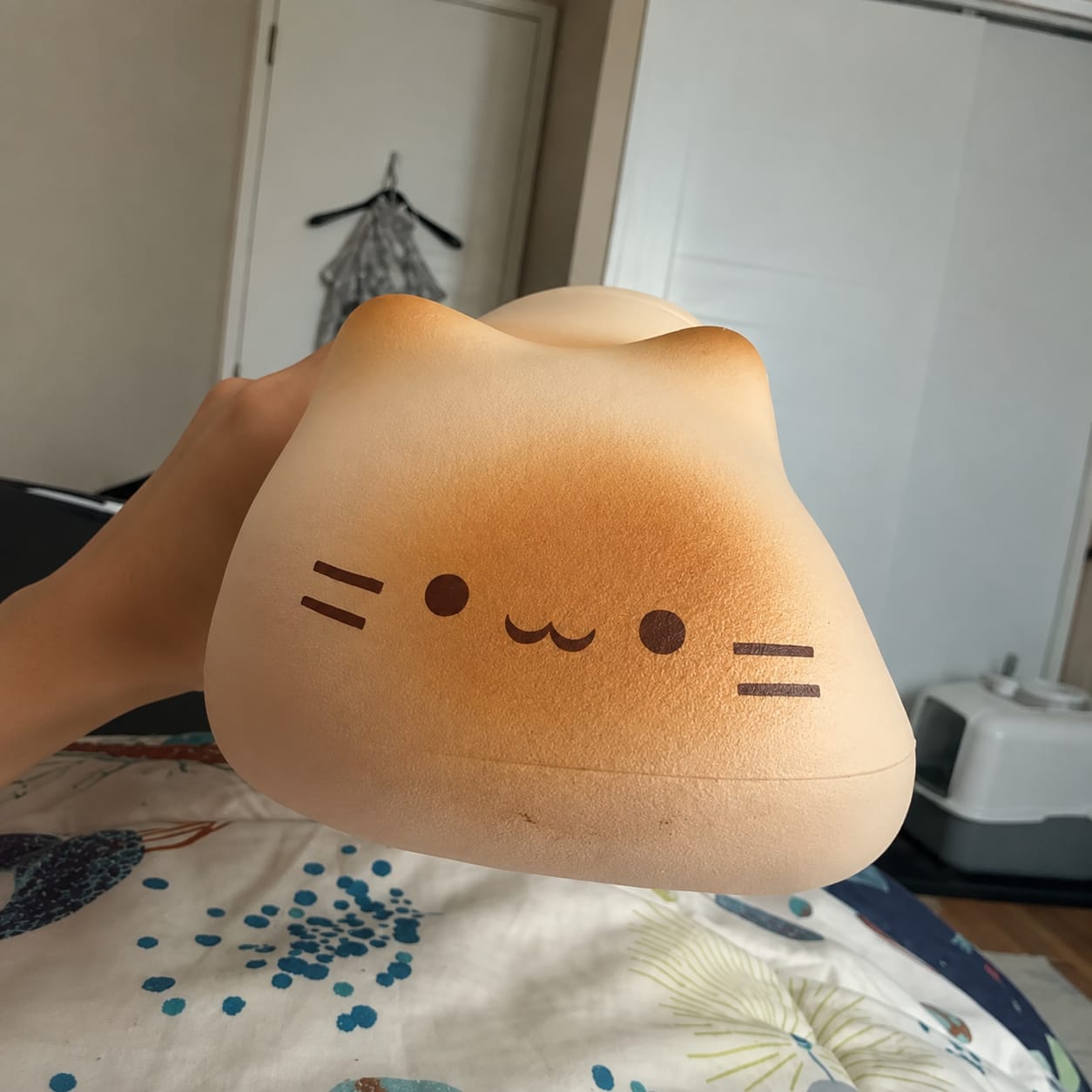 Customer photo review of Pantuflas con Huellita de Gatito