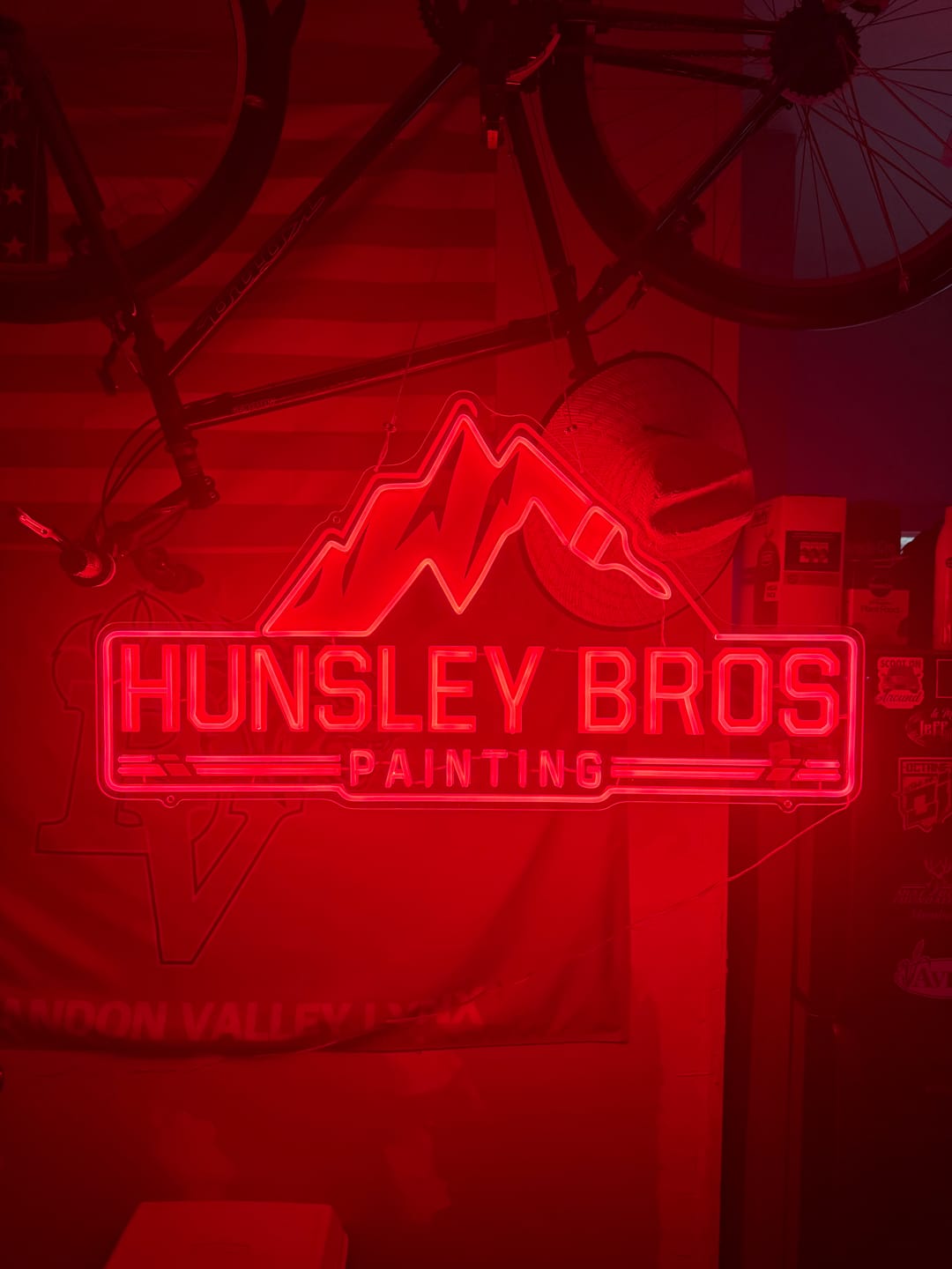 Customer photo review of HUNSLEY BROS | LED Neon Sign