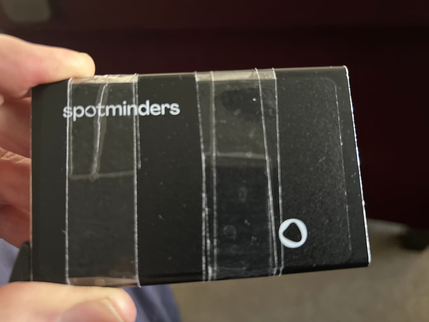 Customer photo review of Spotminders. Tracking Card